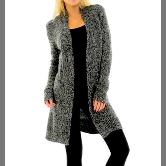 Maglia Long Open Brown Cardigan size: M - Picture 1 of 9